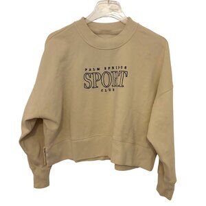 Abercrombie & Fitch Palm Springs Sport Club Cropped Sweatshirt Preppy Collegiate